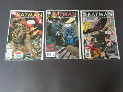 DC COMICS .. BATMAN .. GOTHAM AFTER MIDNIGHT .. ISSUES 3, 4 & 5 .. EXCELLENT CONDITION .. PRICE IS F...