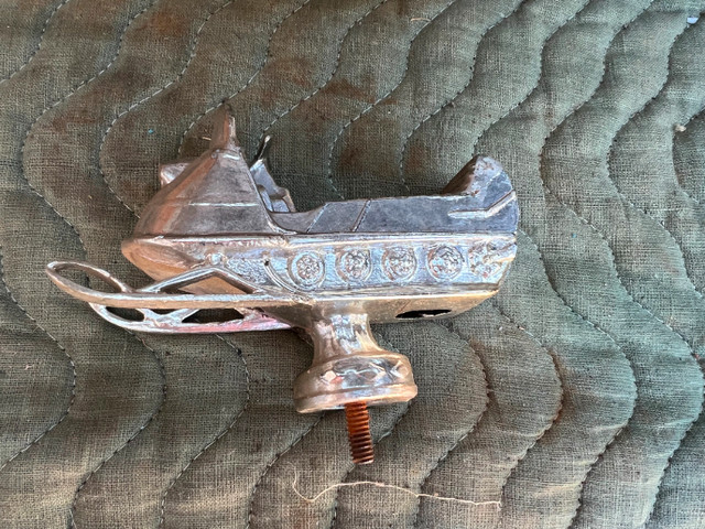 VINTAGE RARE HEAVY SNOWMOBILE STEEL TROPHY? TOP in Arts & Collectibles in Mississauga / Peel Region