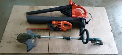 Combo Pack of Leaf Blower, Hedger, and Grass Trimmer., View more