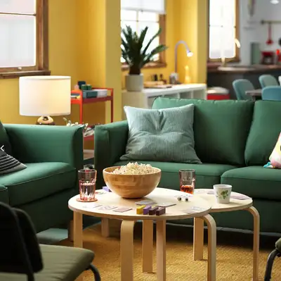SVALSTA nest tables come to your help throughout the home. Their clean design and durable material m...