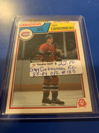 Guy Carbonneau RC Canadiens 1983-84 OPC #185 Showcase 320