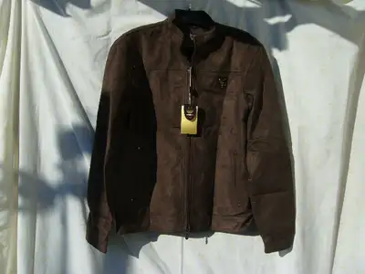 New - Men's XL Brown Leather Jacket, View more