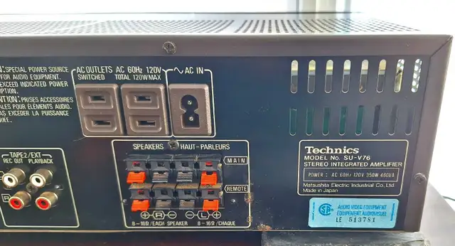 Technics SUV76 100 *ANALOG* Watts in Stereo Systems & Home Theatre in Oshawa / Durham Region - Image 11