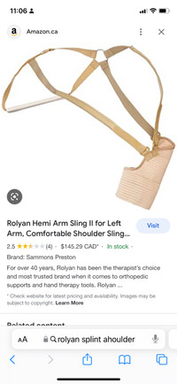 Arm sling for left 