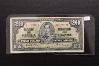 Canada     1937 $20 Banknote