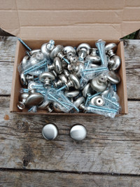 Qty 38 Pewter Color Cabinet Handles With Screws
