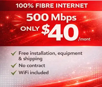 $40 Fiber Internet wifi Deal, View more