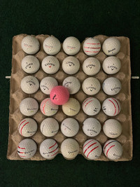 30 used brand name golf balls 
