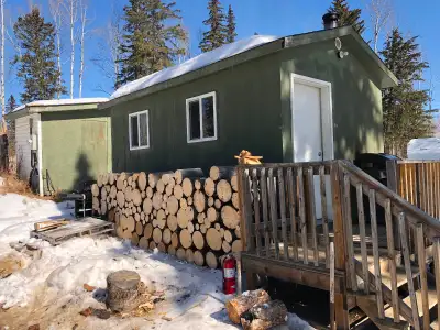 2.5 Acres with 6 ft chain link Fence.12x16 ft cabin and utility cistern shed. 200amp service . 7 35...