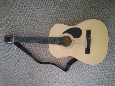 Burswood 36" Acoustic Guitar. Like New. Great For Children Or Beginners.