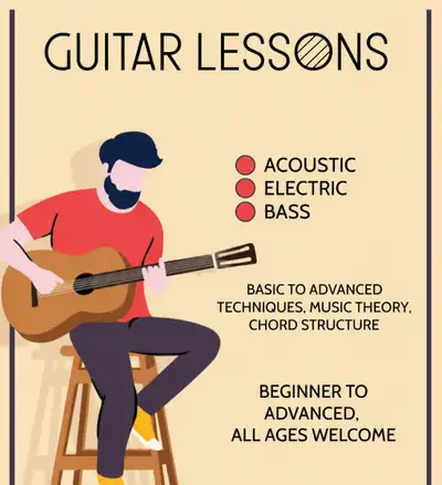 Affordable Guitar Lessons, View more