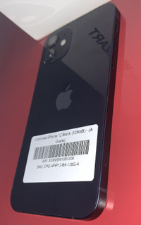 Unlocked Apple iPhone 12 [128GB] $599 with 1 year warranty!!