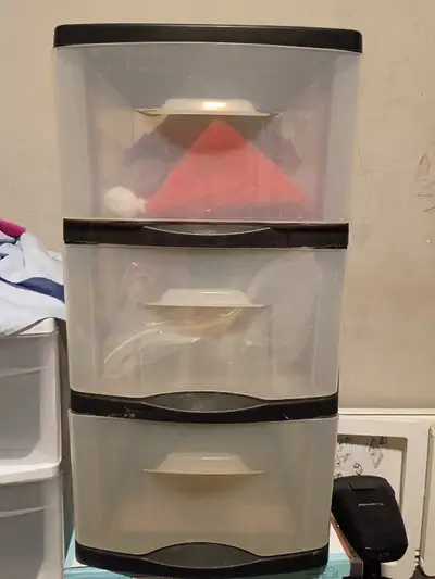 Organize your space with this practical Sterilite 3-drawer plastic storage cart, perfect for keeping...