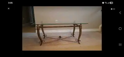 Beautiful Glass Top Coffee Table, View more