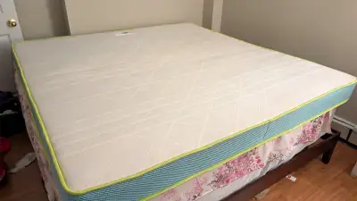 King mattress 7" with cover, View more