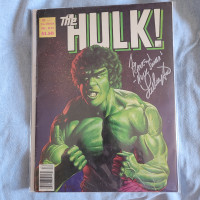 revue hulk 1980 signé lou ferrigno