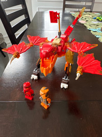 Kai’s Fire Dragon Lego Set with 2 mini Figures 