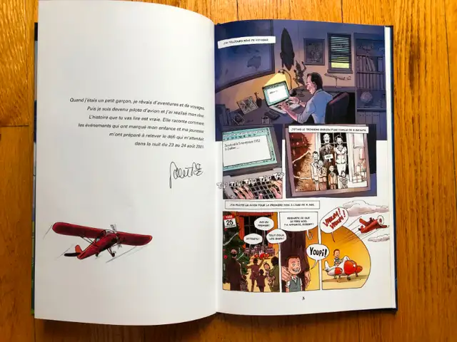 COMIC STRIP * THE NOTEBOOKS OF COMMANDER ROBERT PICHÉ * THE FLIGHT63006662111491121