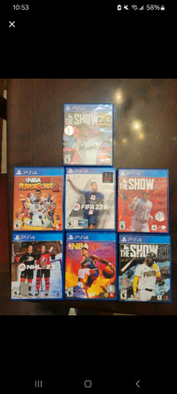 Playstation Games(PS4) $10 each