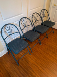 Play cards?  Set of 4 perfect folding chairs for sale