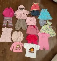 Lot de vêtements pour bébé (6-18 mois)
