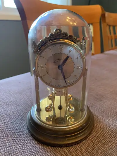 Vintage Schmid-Schlenker Clock with Dome