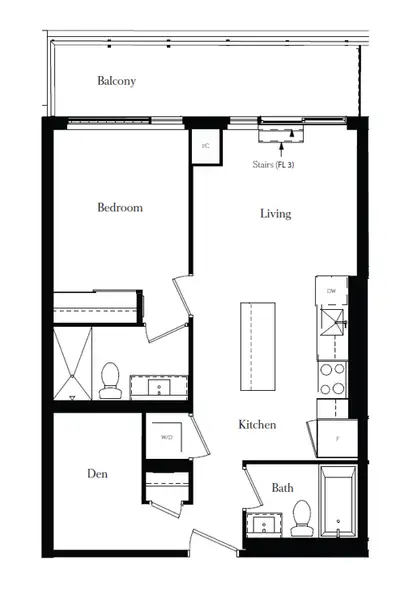 1 Bedroom + Den Condo for Rent: Brand New, Parking & Locker