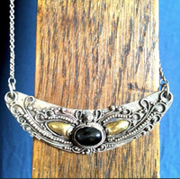 Antique Sterling With Gold Necklace