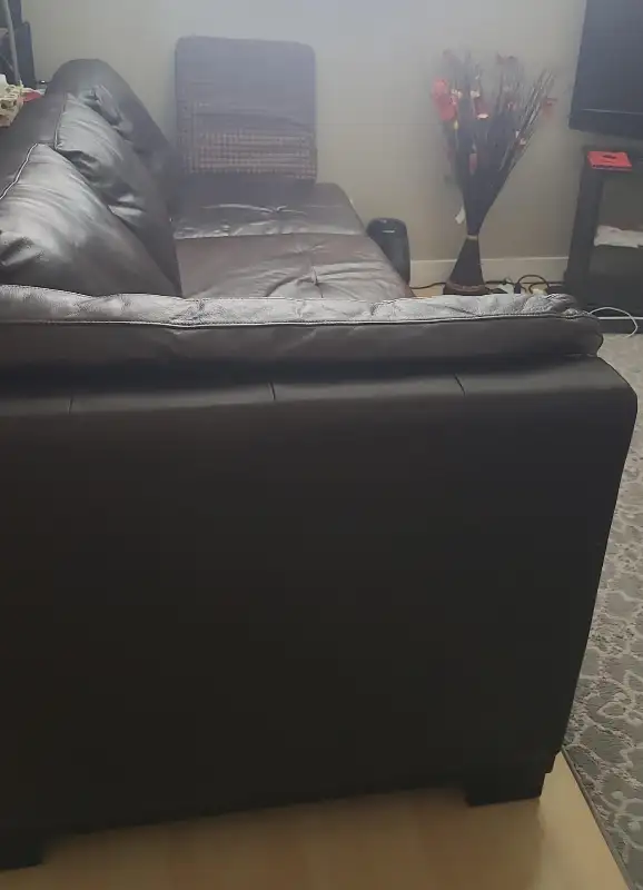 Leather and Fabric Couch for sell62863272648962122
