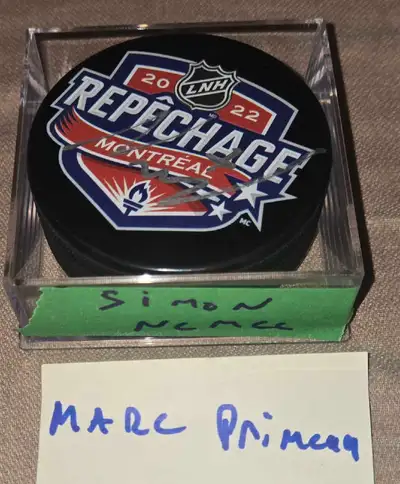 Simon Nemec signed photos and pucks Draft Slovakia Devils Hockey, View more