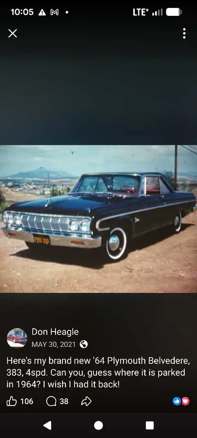 I have a complete grill & hood badging for a 64 Belvedere , all fins in grill strait . Asked ng $500...