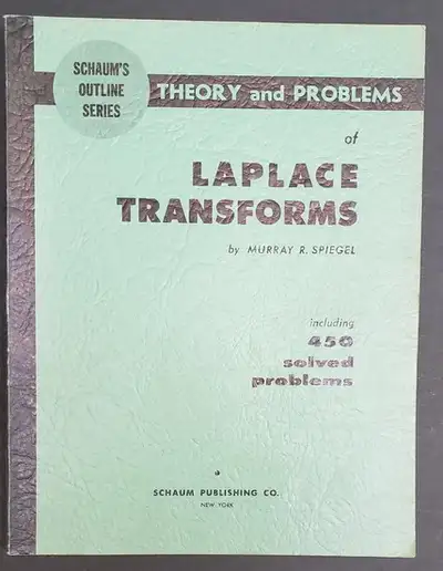 Like-New Schaum's Theory & Problems of Laplace Transforms, View more
