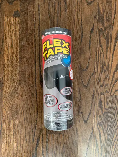 New As Seen on TV Flex Tape Black 12 x 10” $65 firm. Pick up only.
