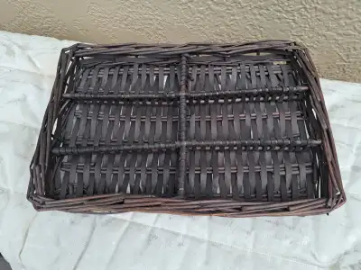 Wicker Desk Organizer Tray, View more
