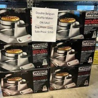 Double Belgian Waffle Maker on sale