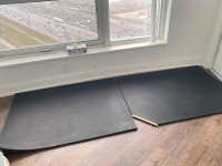 2 Heavy duty rubber mats for impact protection