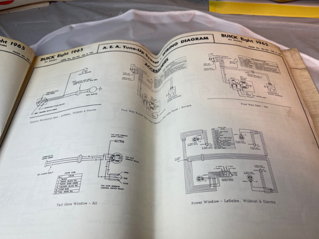 VINTAGE 1965 A.E.A FOLD OUT WIRING DIAGRAMS ALL MAKE#M01453 in Arts & Collectibles in Edmonton - Image 2