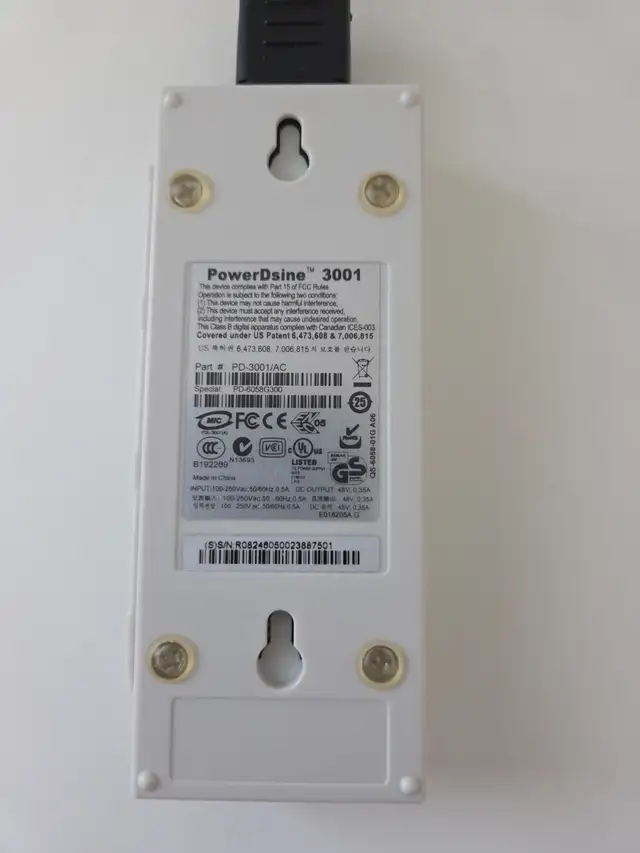 PoE Injector 48V (af), 16.8W, 100Mbps64407492877187122