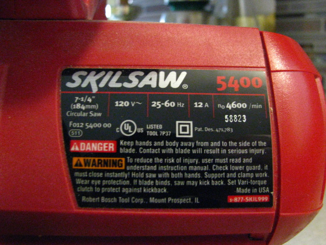 2.3HP 12Amp Skilsaw circular saw - REDUCED in Power Tools in Hamilton - Image 2