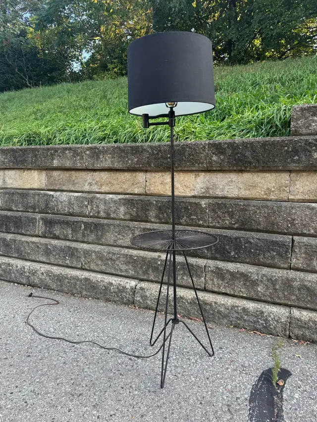 1950’s Tony Paul Black Iron "Sunburst" Side Table, Floor Lamp in Home Décor & Accents in London - Image 5