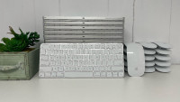 Apple Magic Keyboard  with Touch ID - White + Magic Mouse  3