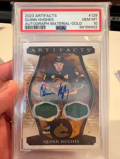 Quinn Hughes Auto Card, View more