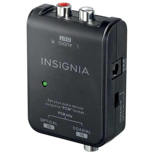 Insignia: Optical/Coaxial Digital-to-Analog Converter - Black in General Electronics in Burnaby/New Westminster - Image 4