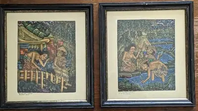 Vintage framed prints by I Wayan Darmawan, Batuan-Bali, View more