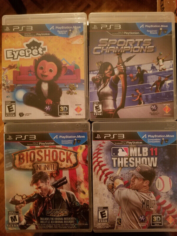 Playstation Move games for PS3 (updated Jul 30/23)) in Sony Playstation 3 in Markham / York Region - Image 2