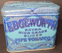 Antique Edgeworth Extra High Grade Plug Slice Pipe Tbaco Tin