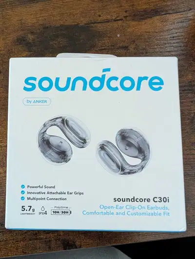 Anker Soundcore Open Ear Clip On Earbuds NIB, View more