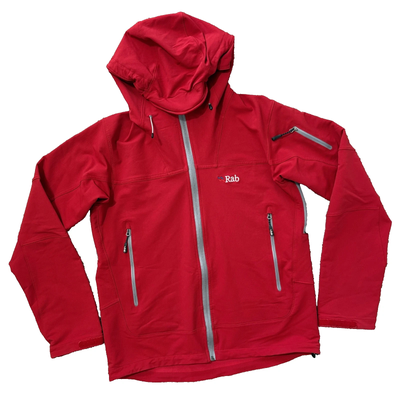 Rab Jacket Red Exodus Softshell Windbreaker Rain Coat Mens (M), View more