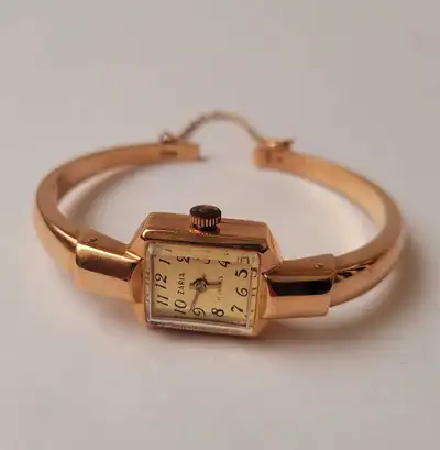 Vintage 14K Solid Gold Women's Bracelet Watch 18g, View more