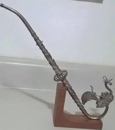 Antique Asian Collectible Fligree Art Work with Floral Designs, View more